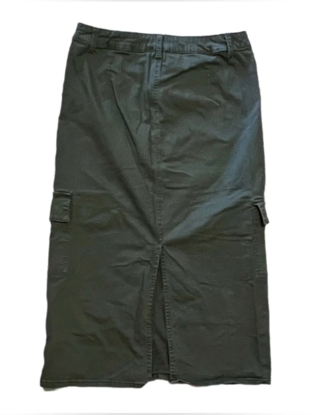 1822 Denim fern green midi cargo skirt US Women’s 12 - Picture 2 of 7